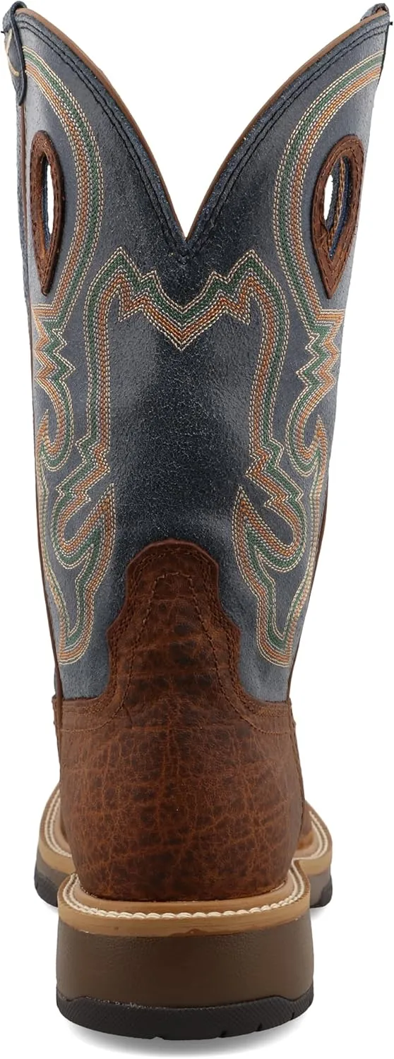 Twisted X Men's 12" Square Toe Horseman Boot - Casual Western Boots for Men