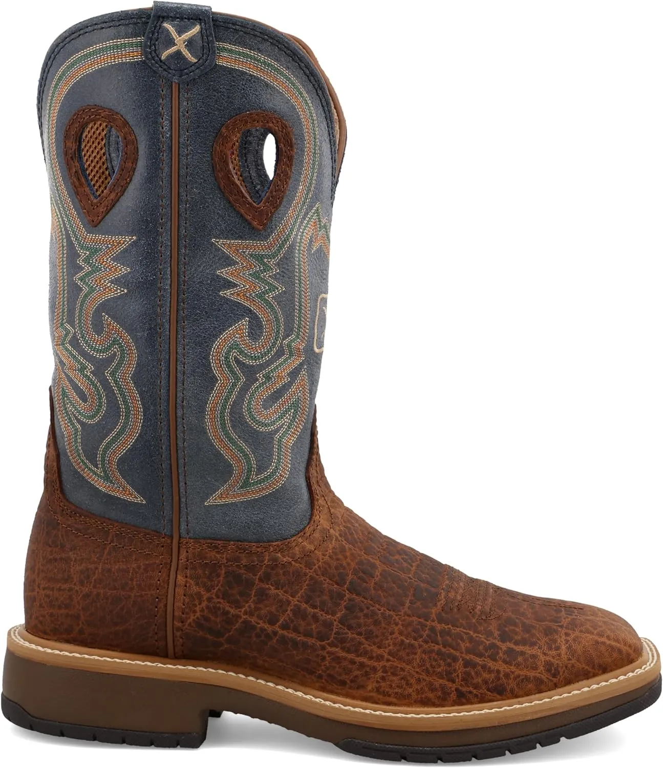 Twisted X Men's 12" Square Toe Horseman Boot - Casual Western Boots for Men