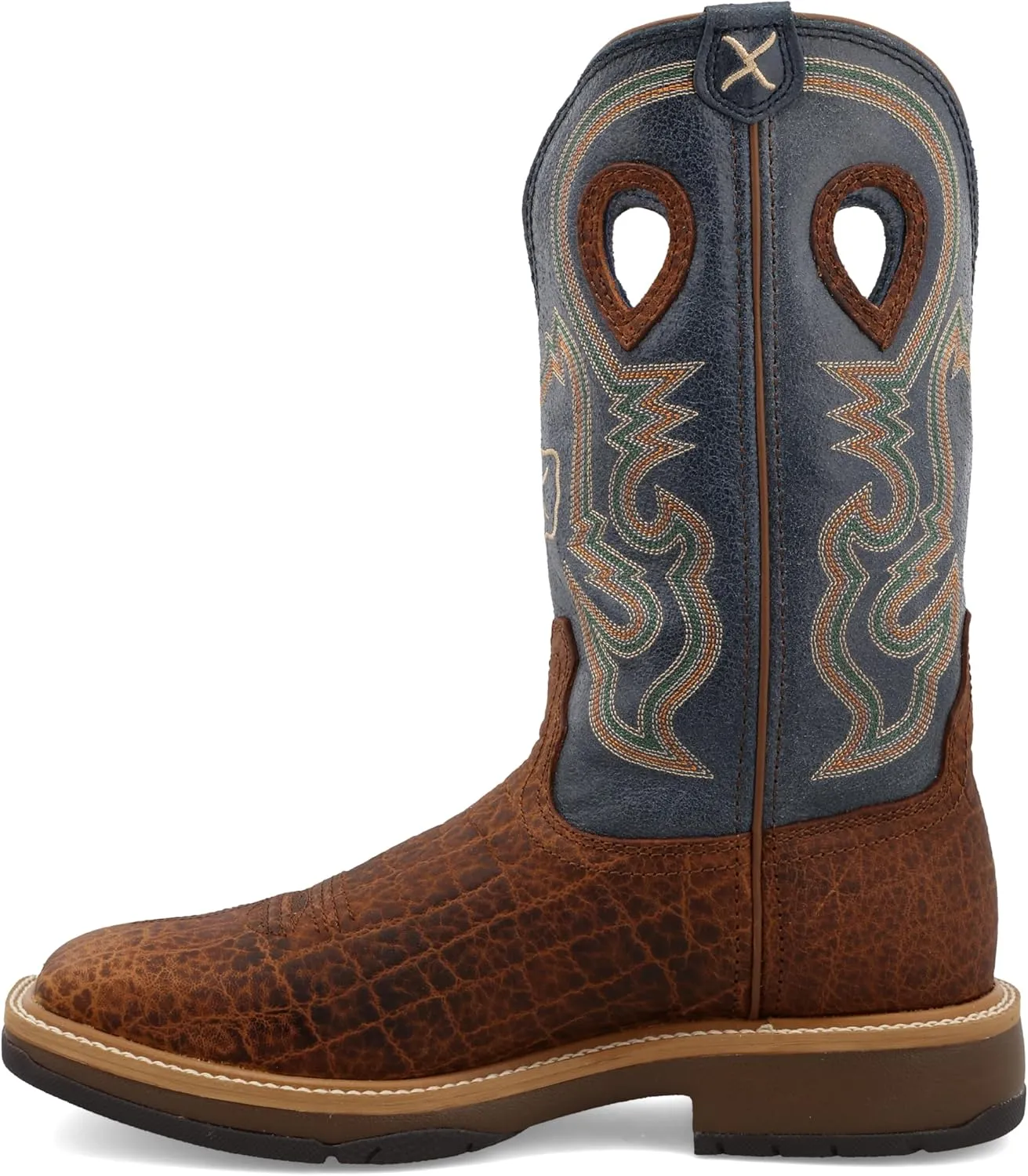 Twisted X Men's 12" Square Toe Horseman Boot - Casual Western Boots for Men