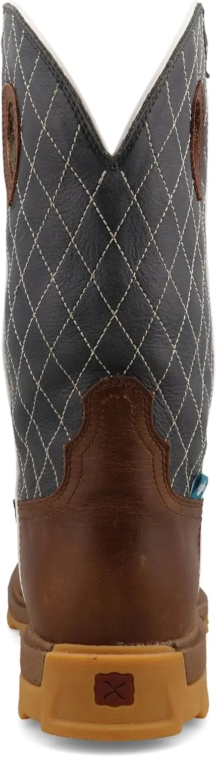 Twisted X Men's 12" UltraLite X Work Boot, Square Toe Nano Toe with UltraLite X