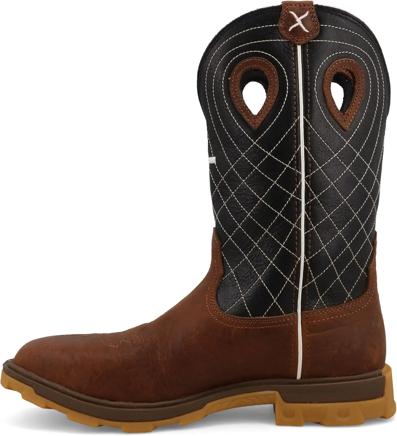 Twisted X Men's 12" UltraLite X Work Boot, Square Toe Nano Toe with UltraLite X