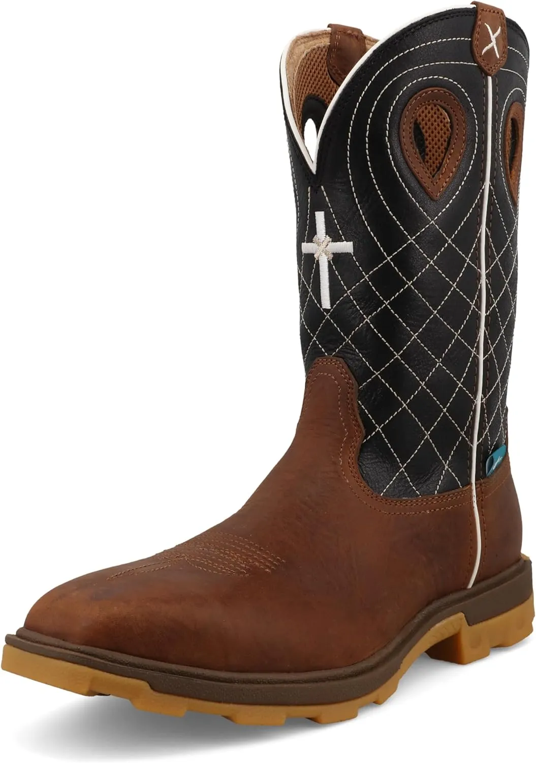 Twisted X Men's 12" UltraLite X Work Boot, Square Toe Nano Toe with UltraLite X