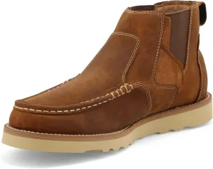 Twisted X Men's 4" Chelsea Wedge Sole Boot, Moc Toe