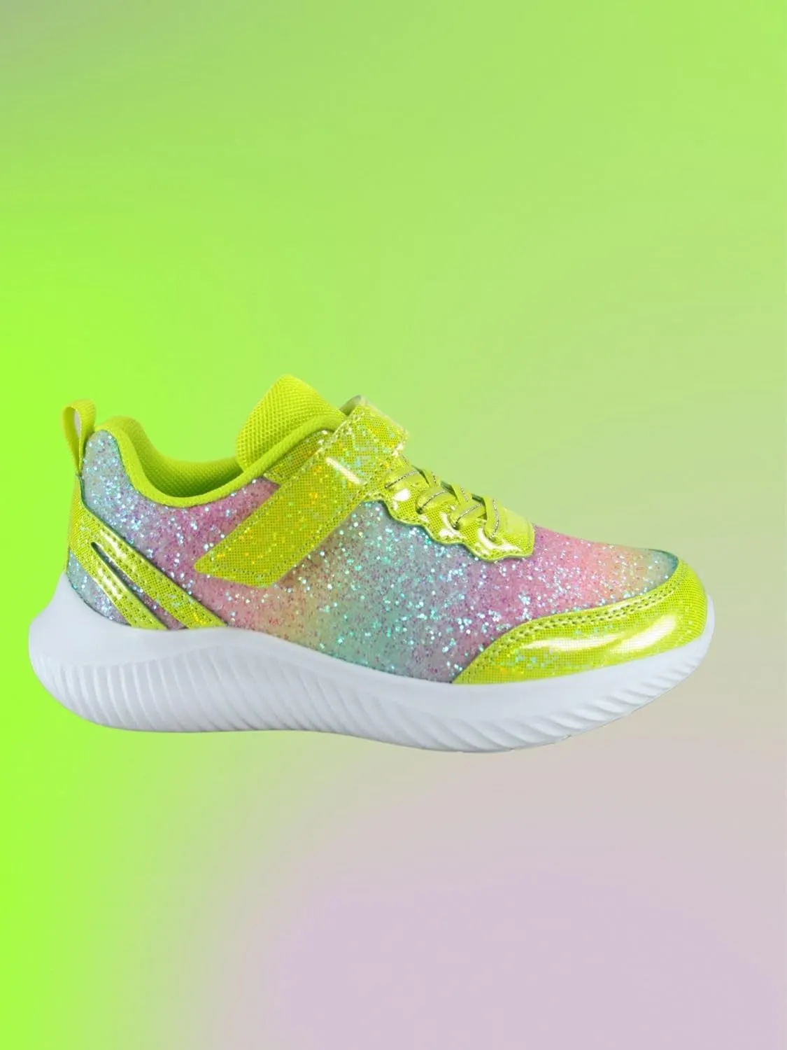 TZ Youth Kid's Girl's Glitter Fashion Sneakers Sparking Shiny Casual Athletic Walking Shoes
