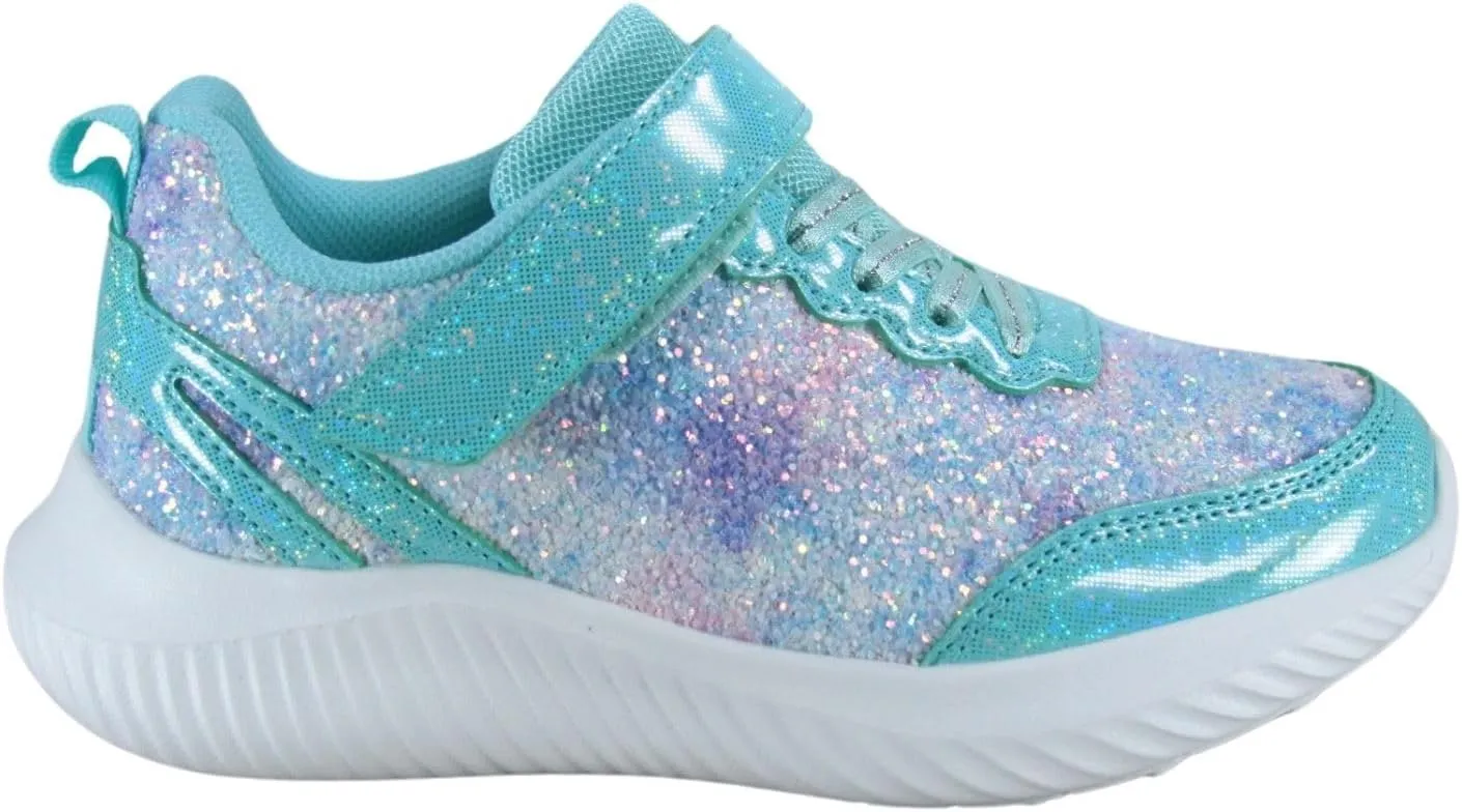 TZ Youth Kid's Girl's Glitter Fashion Sneakers Sparking Shiny Casual Athletic Walking Shoes