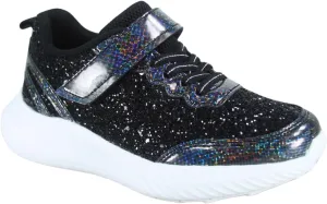 TZ Youth Kid's Girl's Glitter Fashion Sneakers Sparking Shiny Casual Athletic Walking Shoes