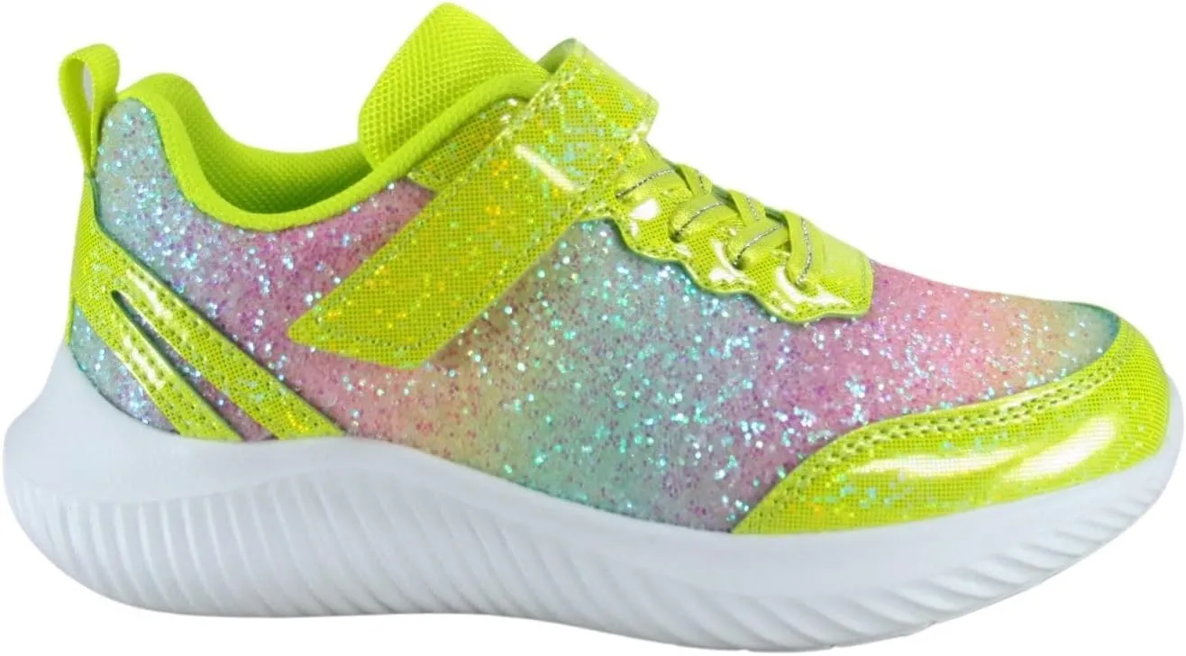 TZ Youth Kid's Girl's Glitter Fashion Sneakers Sparking Shiny Casual Athletic Walking Shoes