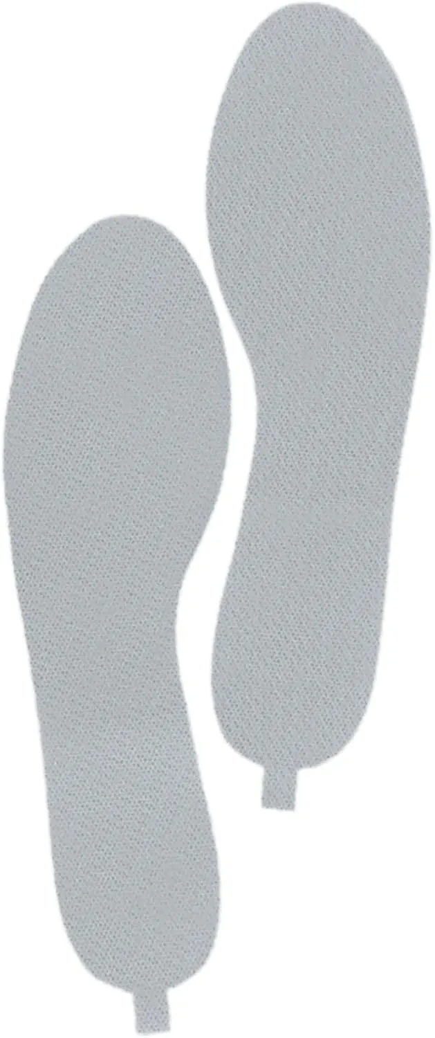 Ultra-Thin Shoe Inserts, Sweat & Odor Absorbent Insoles, Replaceable Barefoot Liners for Women’s Size 6-7, Slate Gray, 4 Pairs