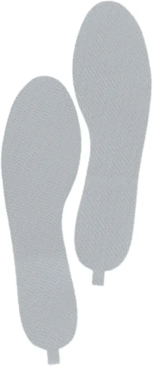 Ultra-Thin Shoe Inserts, Sweat & Odor Absorbent Insoles, Replaceable Barefoot Liners for Women’s Size 6-7, Slate Gray, 4 Pairs