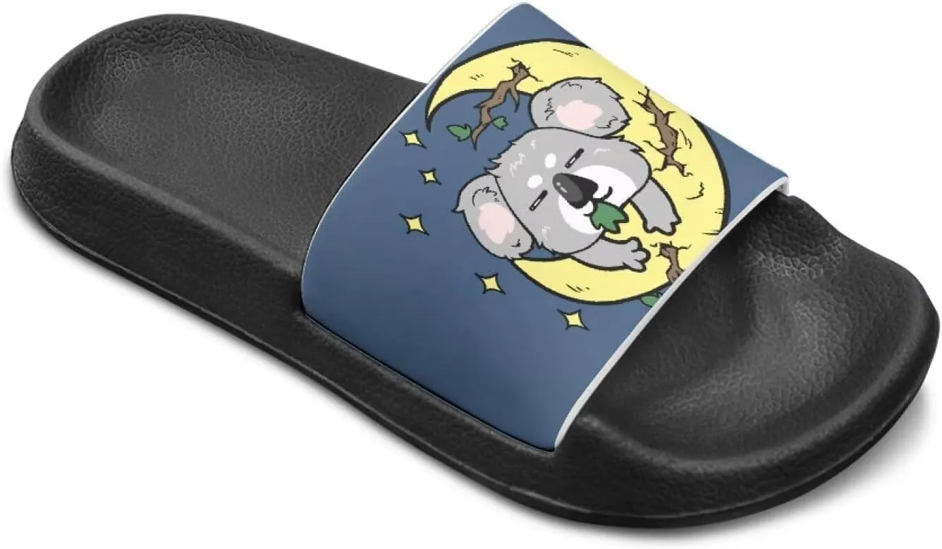 Unisex Kids Soft EVA Slides Print Non-Slip Waterproof Sandals for Shower Bathroom Pool for Little/Big Kids Size 11-3