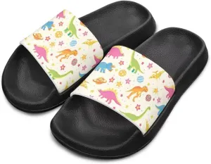 Unisex Kids Soft EVA Slides Print Non-Slip Waterproof Sandals for Shower Bathroom Pool for Little/Big Kids Size 11-3