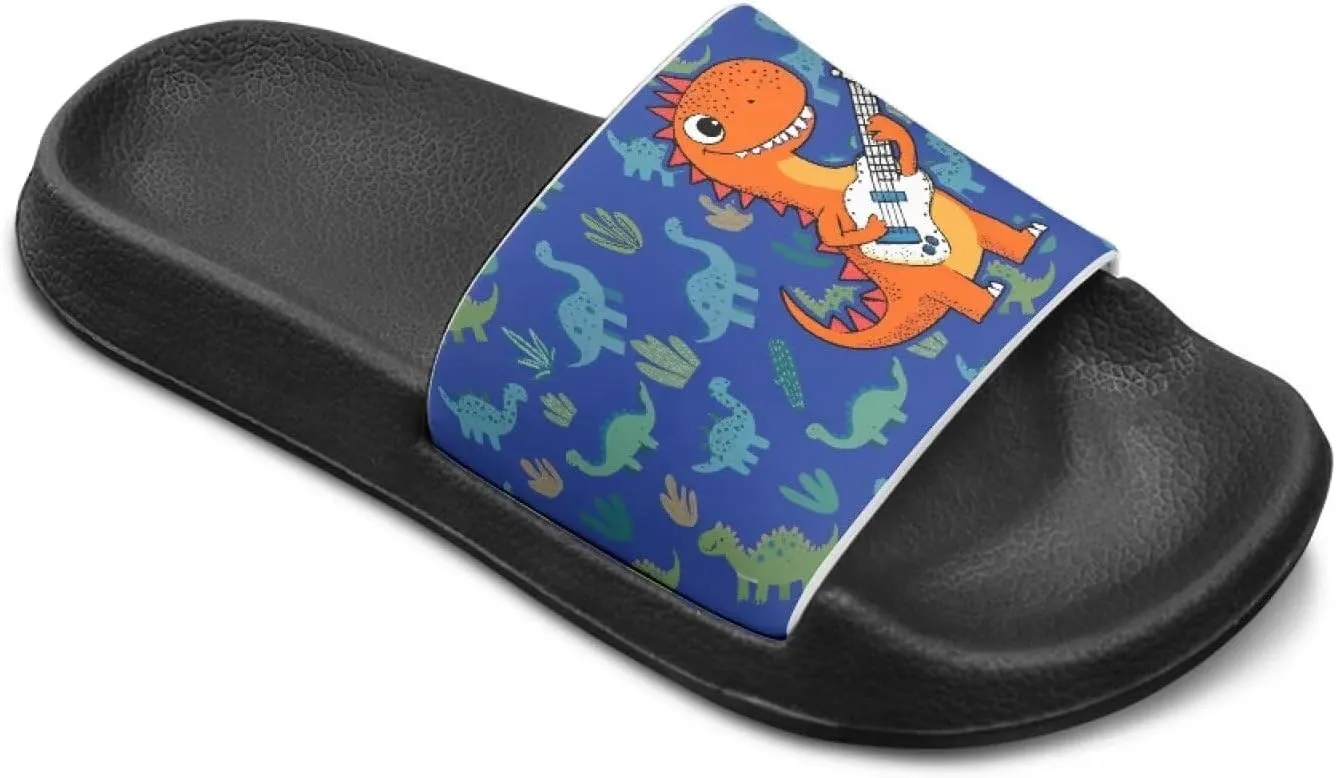 Unisex Kids Soft EVA Slides Print Non-Slip Waterproof Sandals for Shower Bathroom Pool for Little/Big Kids Size 11-3