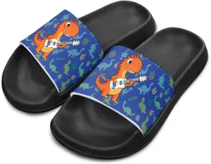 Unisex Kids Soft EVA Slides Print Non-Slip Waterproof Sandals for Shower Bathroom Pool for Little/Big Kids Size 11-3