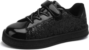 UUBARIS Girl's Glitter Tennis Sneakers - Fashion Sparkly Princess Shoes with Bling Walking Sneakers Sequin Design