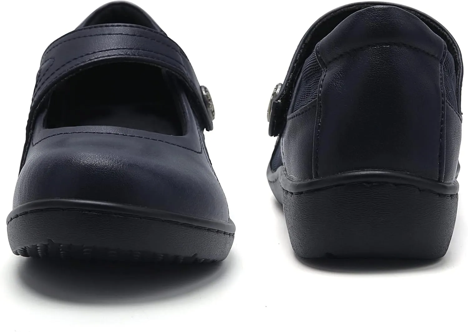 UZB Mary Jane Shoes Women Orthopedic Flats Comfortable Non Slip Work Shoes with Memory Foam
