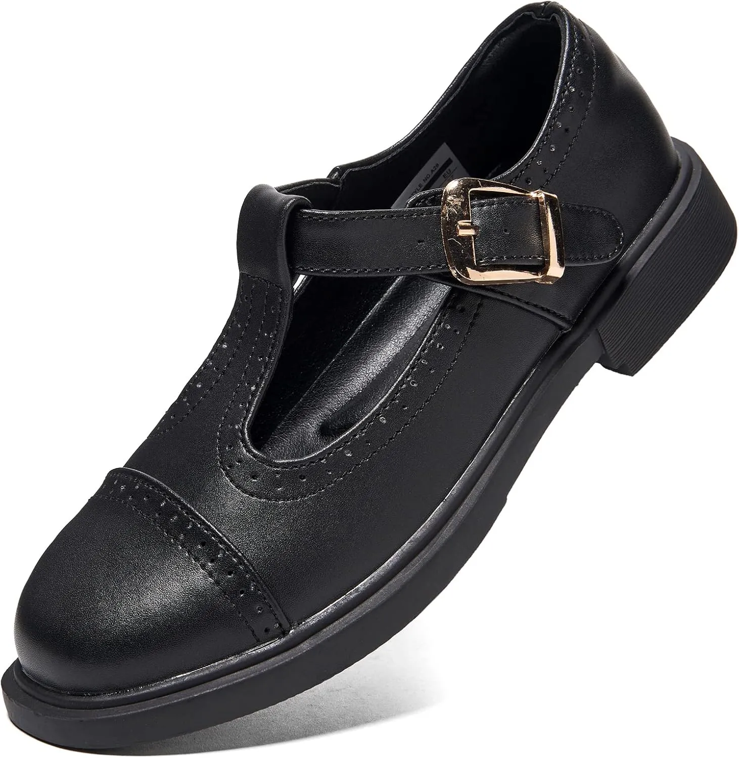 UZB Mary Jane Shoes Womens Flat Shoes Round Toe Memory Foam Casual Dress Shoes