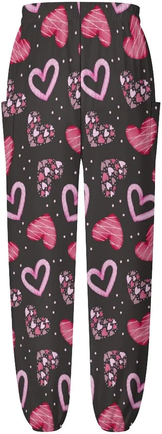 Valentines Day Print Yoga Bloomers Womans Hippie Harem Pant Beach Pants Elastic Gym Joggers Loose Casual Sweatpants