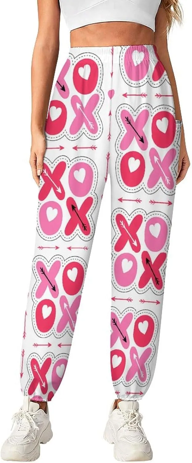 Valentines Day Print Yoga Bloomers Womans Hippie Harem Pant Beach Pants Elastic Gym Joggers Loose Casual Sweatpants
