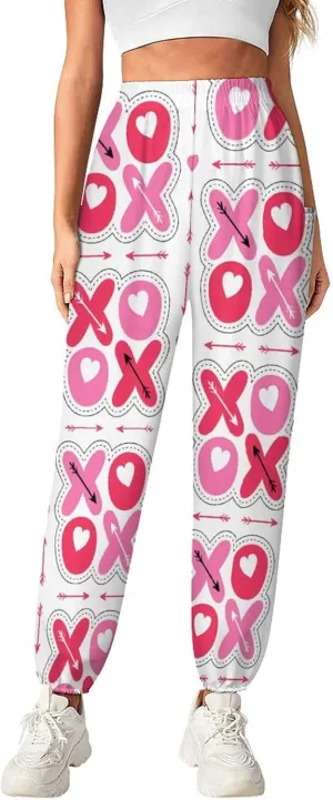 Valentines Day Print Yoga Bloomers Womans Hippie Harem Pant Beach Pants Elastic Gym Joggers Loose Casual Sweatpants