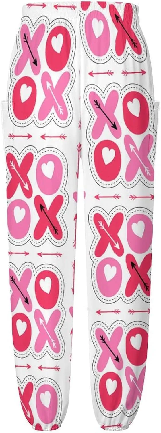 Valentines Day Print Yoga Bloomers Womans Hippie Harem Pant Beach Pants Elastic Gym Joggers Loose Casual Sweatpants