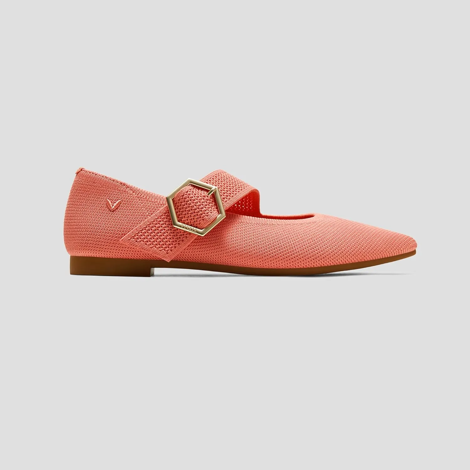 VIVAIA Maria Pointed-Toe Mary-Jane Flats Shoes for Women Washable Ballet Flats Comfortable Casual Shoes with AdaptAll Strap Dressy
