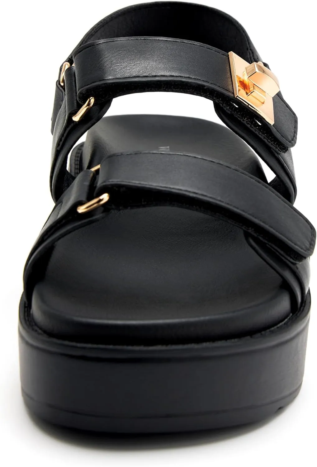 vodvob Women’s Flat Sandals with Soft Cushioned Footbed Open Toe Slides Adjustable Slip On Slippers for Summer