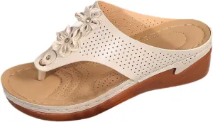 Walking Sandals for Women Platform Wedge Thong Flip Flops Comfortable Summer Walking Sandal Dressy Casual Slides Shoes