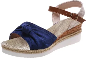 Wedge Sandals for Women Espadrille Womens Platform Sandal Open Toe Ankle Strap High Heel Wedges Summer Dress Shoes