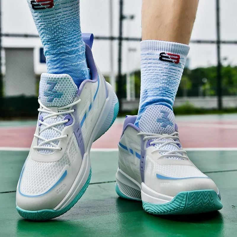 Women Basketball Shoes Fashion Sneakers Comfortable Unisex Athletic Lightweight Non Slip Outdoor Sport Volleyball Shoes