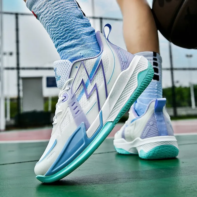 Women Basketball Shoes Fashion Sneakers Comfortable Unisex Athletic Lightweight Non Slip Outdoor Sport Volleyball Shoes