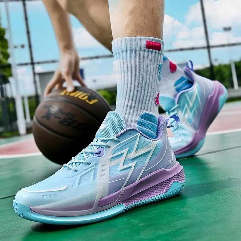 Women Basketball Shoes Fashion Sneakers Comfortable Unisex Athletic Lightweight Non Slip Outdoor Sport Volleyball Shoes