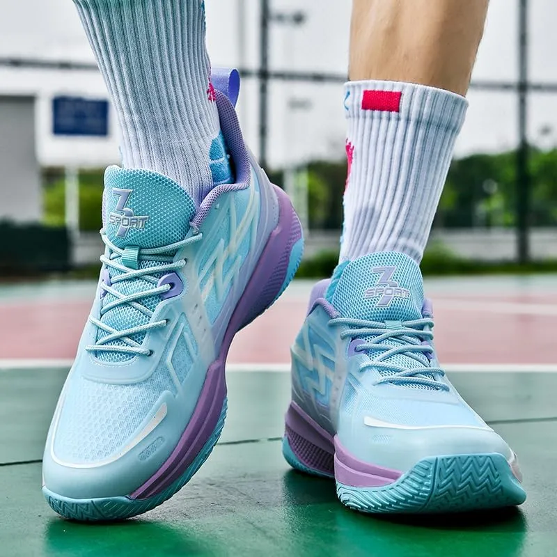 Women Basketball Shoes Fashion Sneakers Comfortable Unisex Athletic Lightweight Non Slip Outdoor Sport Volleyball Shoes