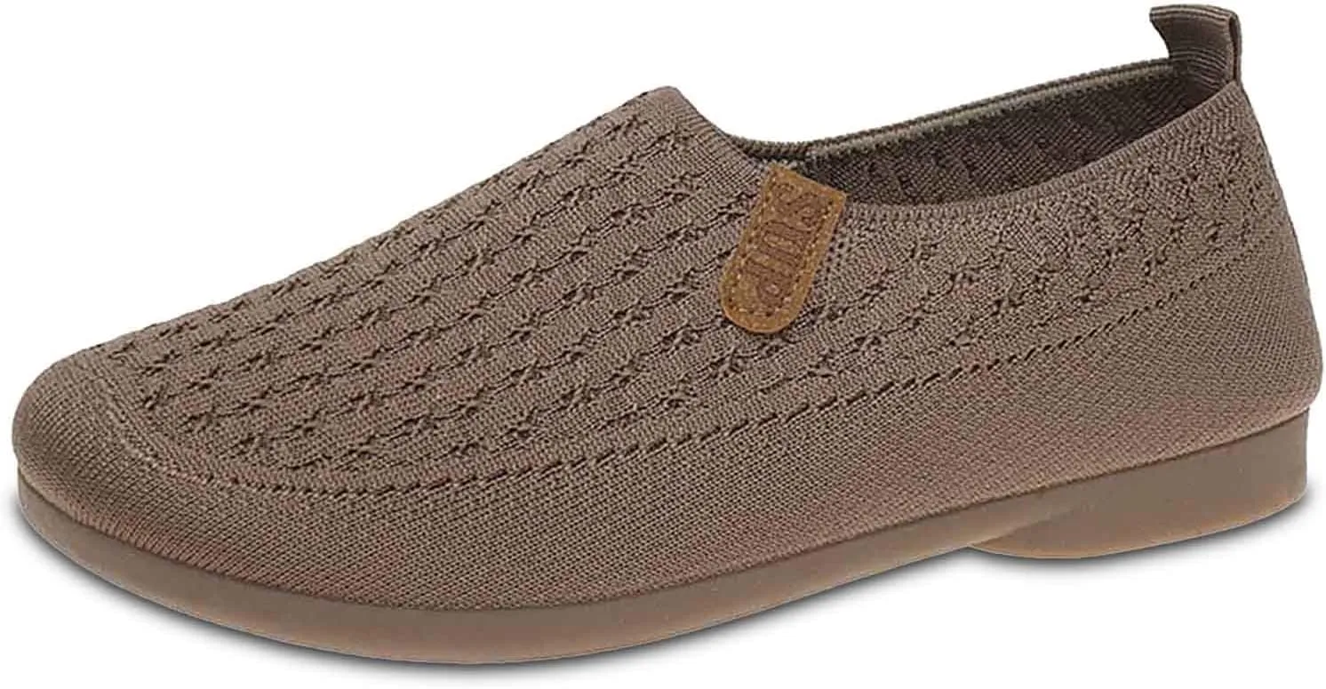 Women Flat Shoes Ballet Style Comfortable Slip On Shoe for Travel Casual Outings, Non-Slip Rubber Sole Classic Flat Ballet Shoes for Women