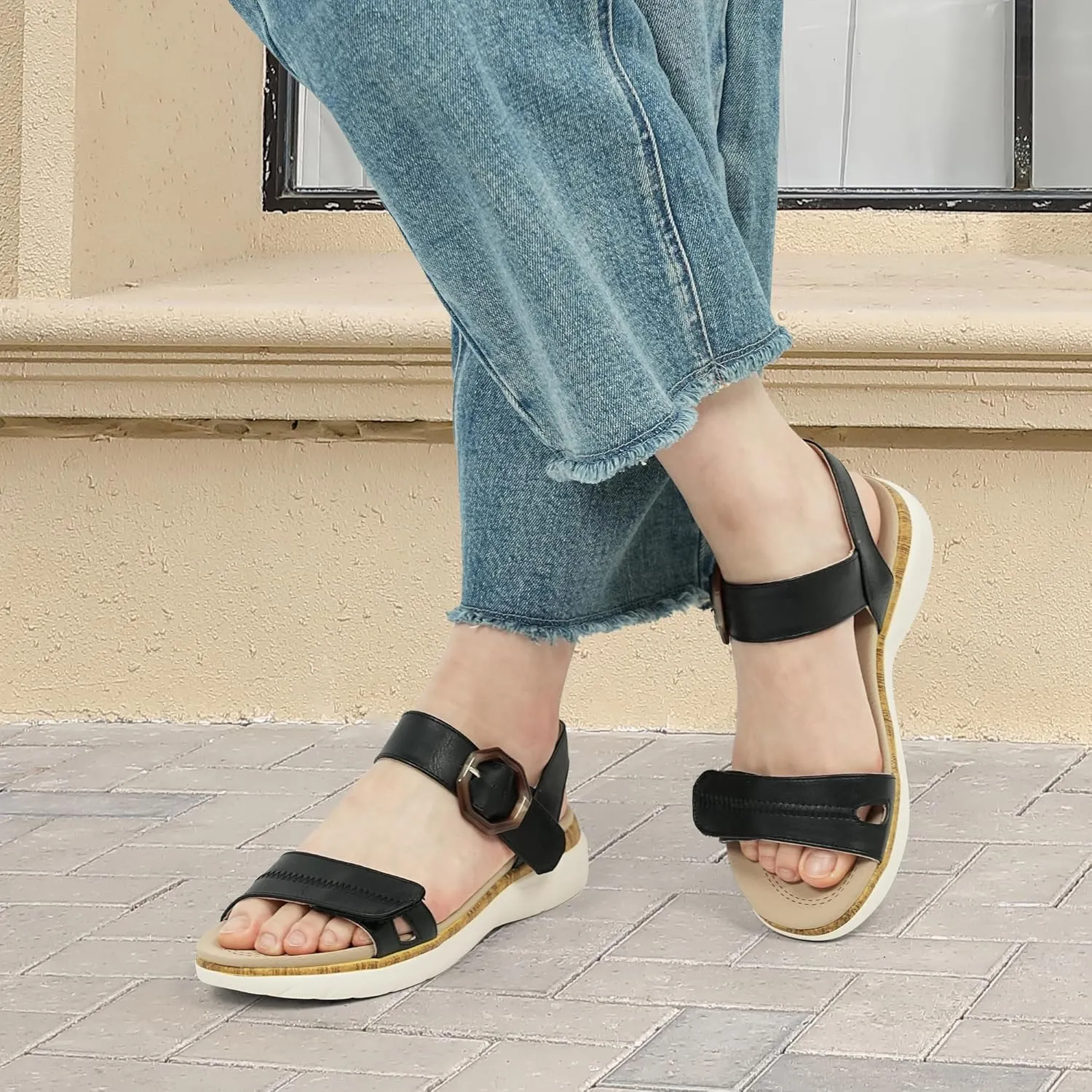 Women Orthotic Arch Support Sandals Comfortable Walking Sandals