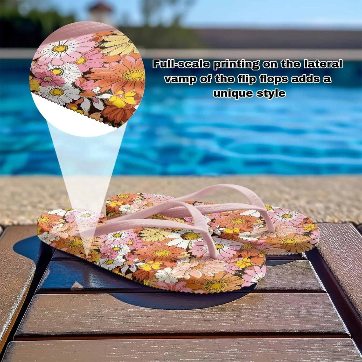 Women's Arch Support Flip Flops Comfortable Casual Summer Beach Thong Sandals Fashion Beach Slippers Size US 5.5-9.5