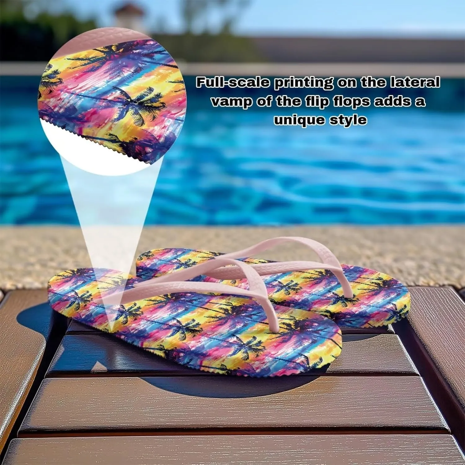 Women's Arch Support Flip Flops Comfortable Casual Summer Beach Thong Sandals Fashion Beach Slippers Size US 5.5-9.5