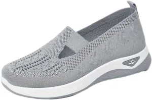 Women's Casual Sneakers, Slip On Lightweight Soft Sole Walking Shoes, Breathable Daily Footwear