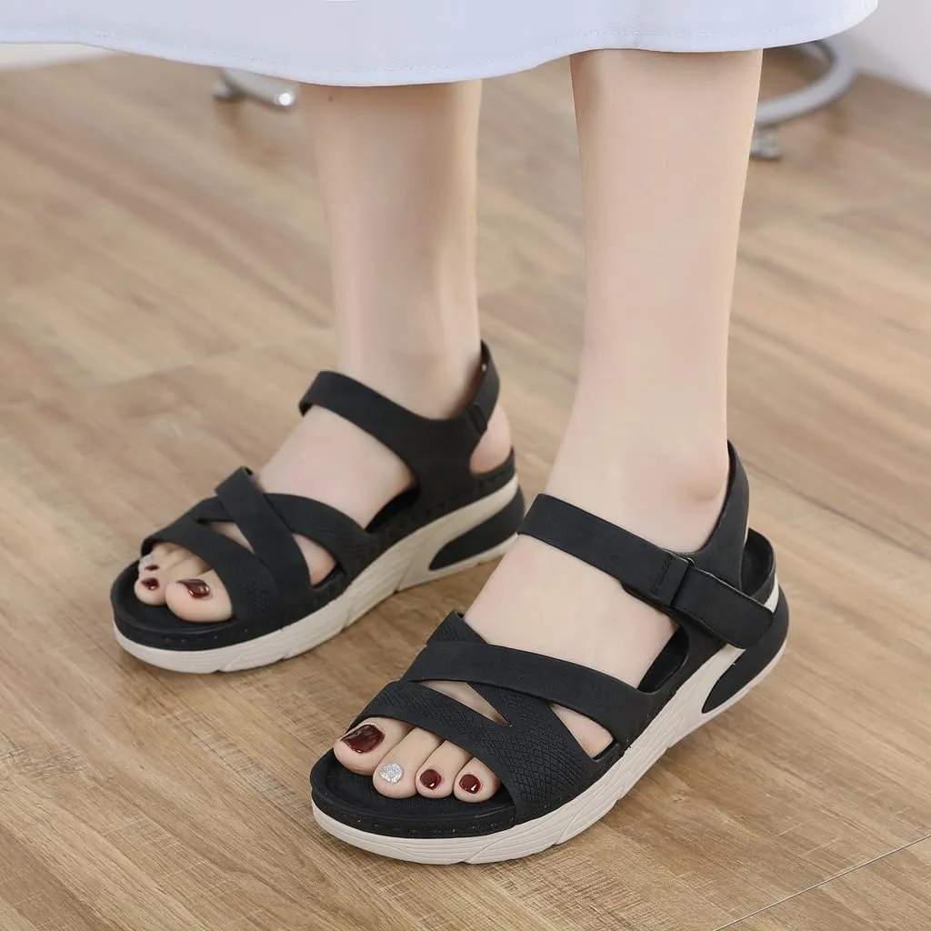 Women's Casual Walking Sports Athletic Sandals Comfortable Hook and Loop Lightweight Outdoor Hiking Summer Beach Sandal