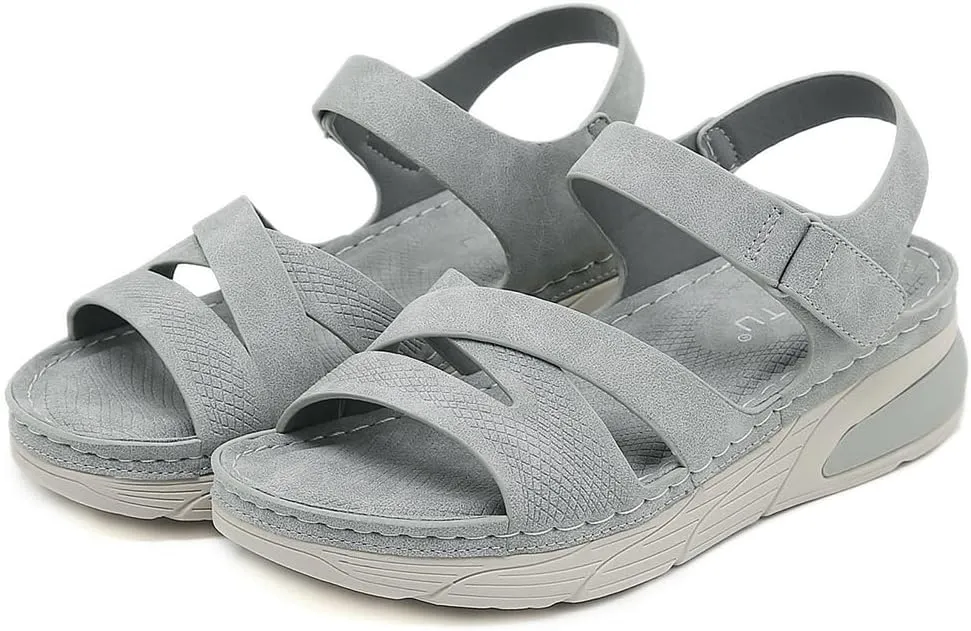 Women's Casual Walking Sports Athletic Sandals Comfortable Hook and Loop Lightweight Outdoor Hiking Summer Beach Sandal