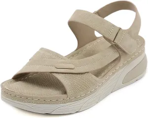 Women's Casual Walking Sports Athletic Sandals Comfortable Hook and Loop Lightweight Outdoor Hiking Summer Beach Sandal