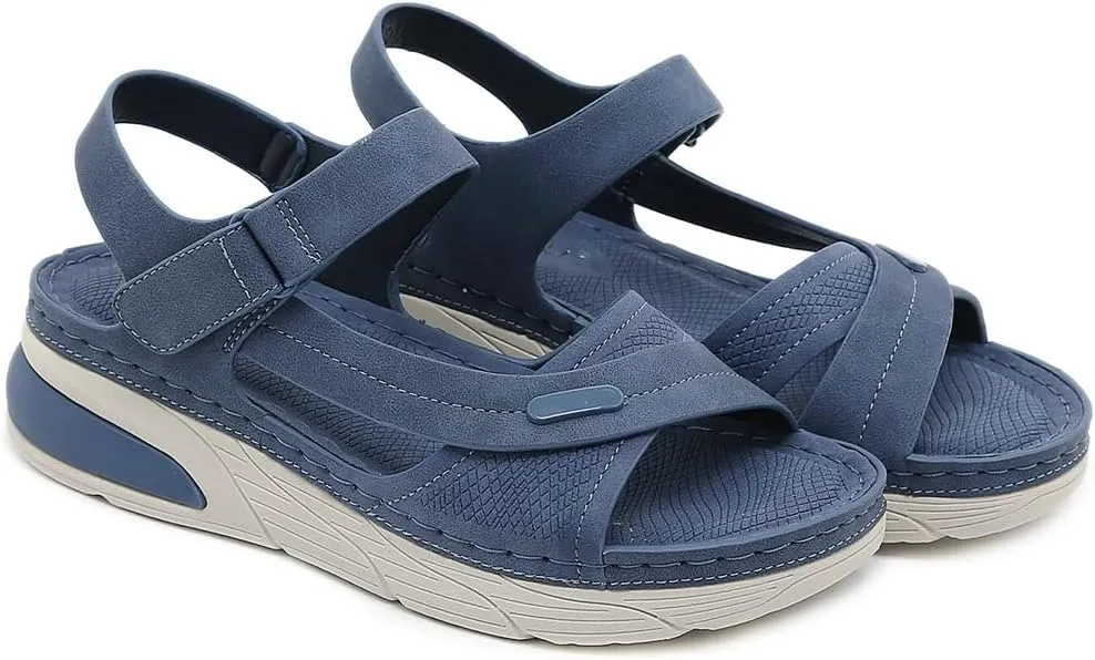 Women's Casual Walking Sports Athletic Sandals Comfortable Hook and Loop Lightweight Outdoor Hiking Summer Beach Sandal