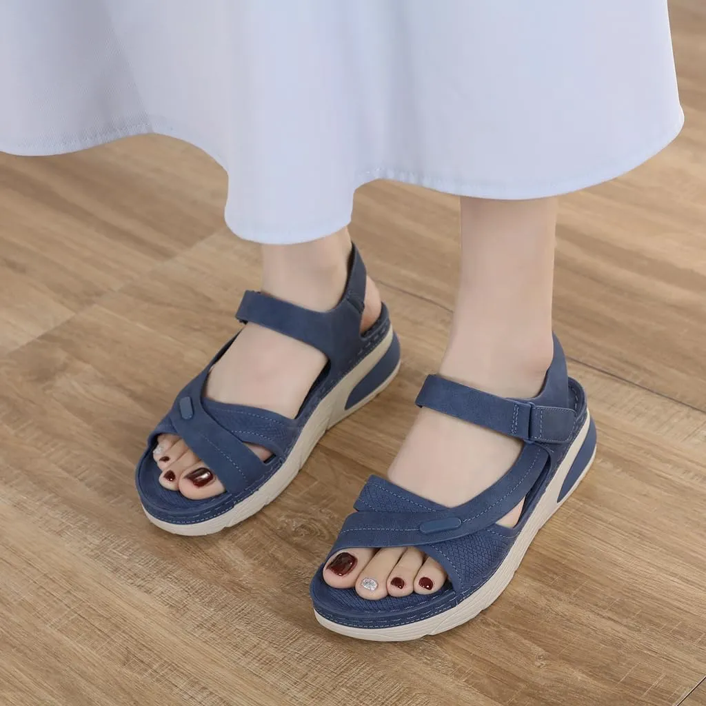 Women's Casual Walking Sports Athletic Sandals Comfortable Hook and Loop Lightweight Outdoor Hiking Summer Beach Sandal
