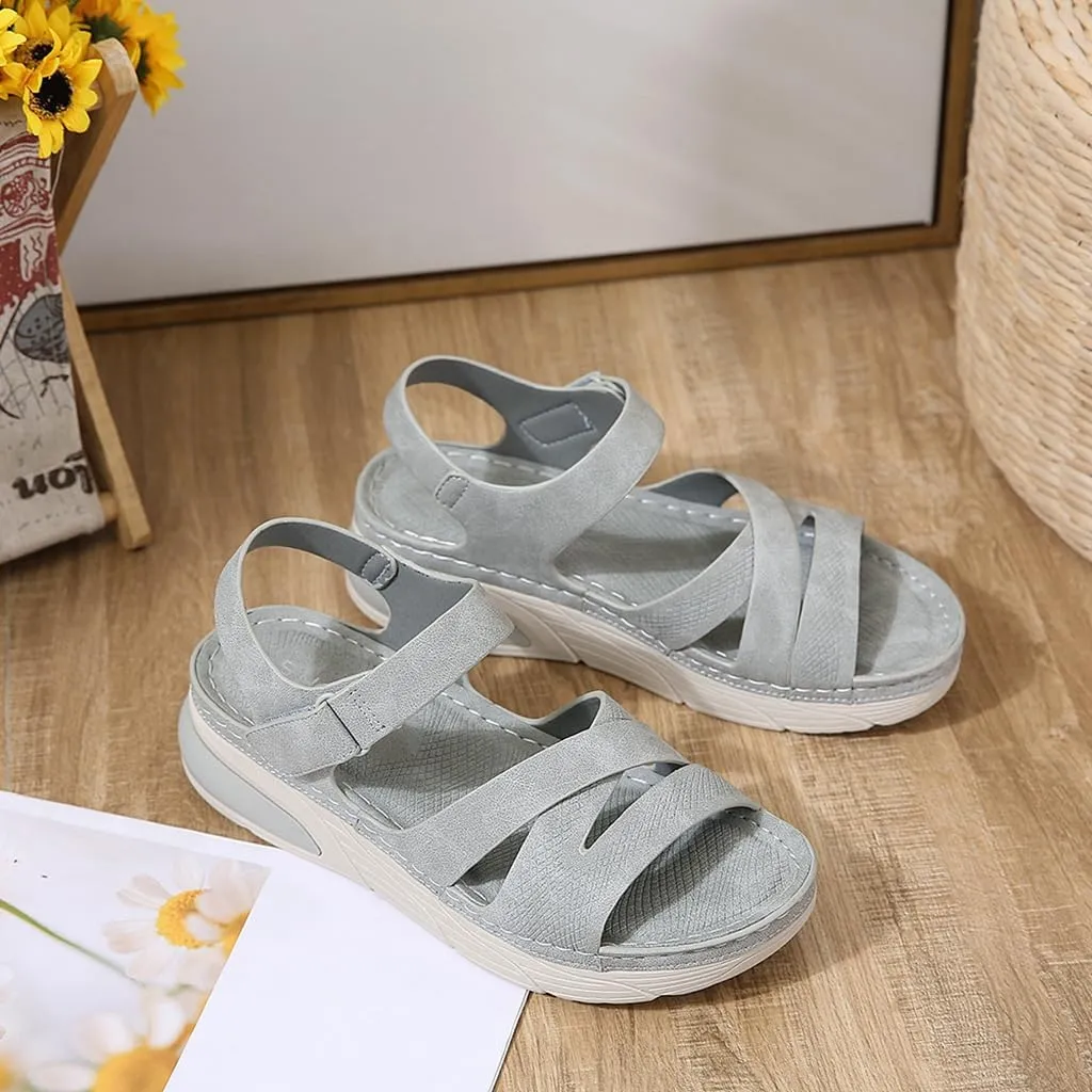 Women's Casual Walking Sports Athletic Sandals Comfortable Hook and Loop Lightweight Outdoor Hiking Summer Beach Sandal