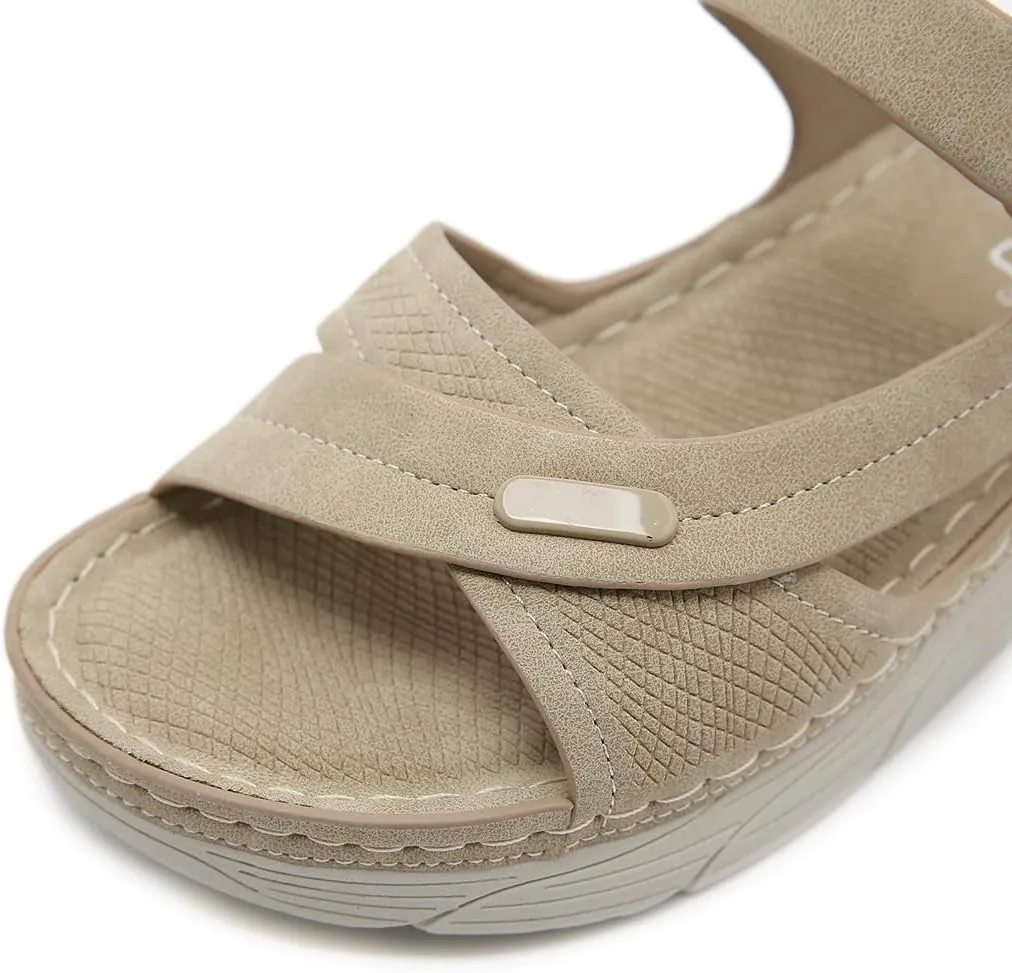 Women's Casual Walking Sports Athletic Sandals Comfortable Hook and Loop Lightweight Outdoor Hiking Summer Beach Sandal