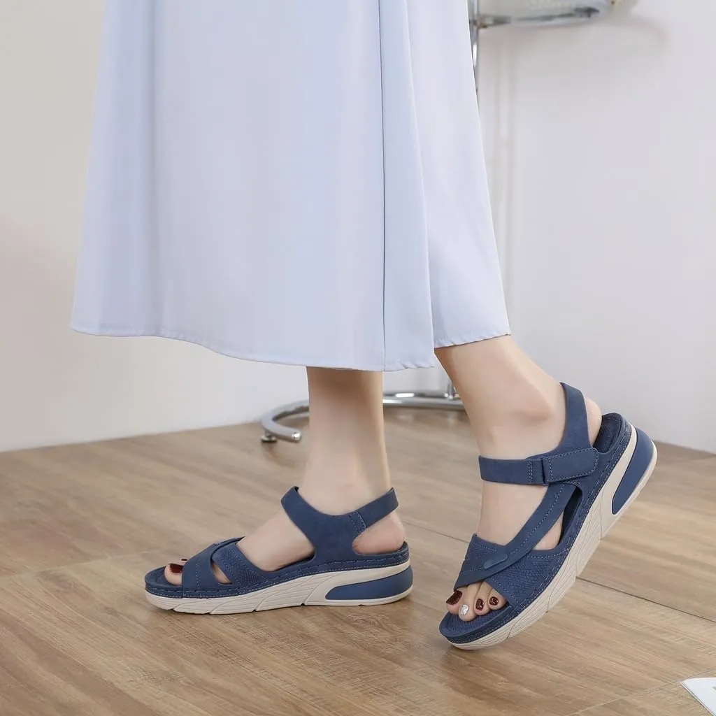 Women's Casual Walking Sports Athletic Sandals Comfortable Hook and Loop Lightweight Outdoor Hiking Summer Beach Sandal