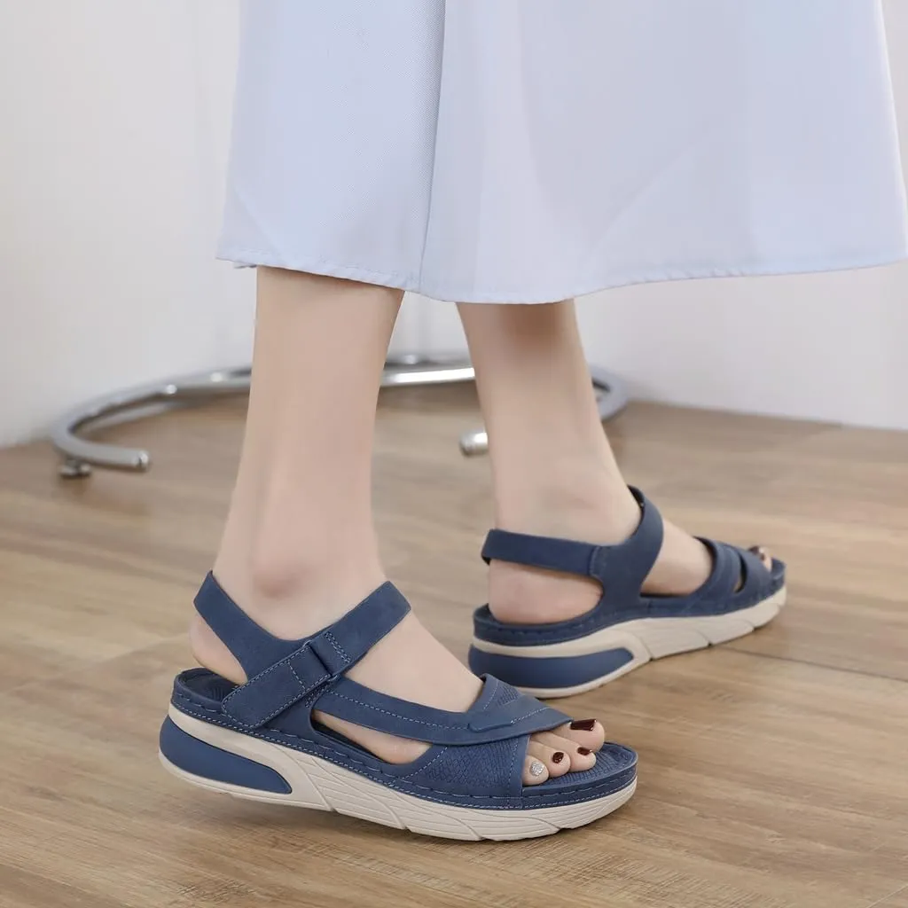 Women's Casual Walking Sports Athletic Sandals Comfortable Hook and Loop Lightweight Outdoor Hiking Summer Beach Sandal