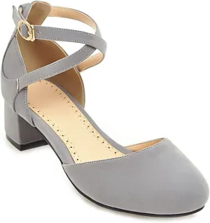 Women's Classic Mary Jane Pumps Square Toe Chunky Stack Block Heel Retro Vintage Dress Oxford Shoes