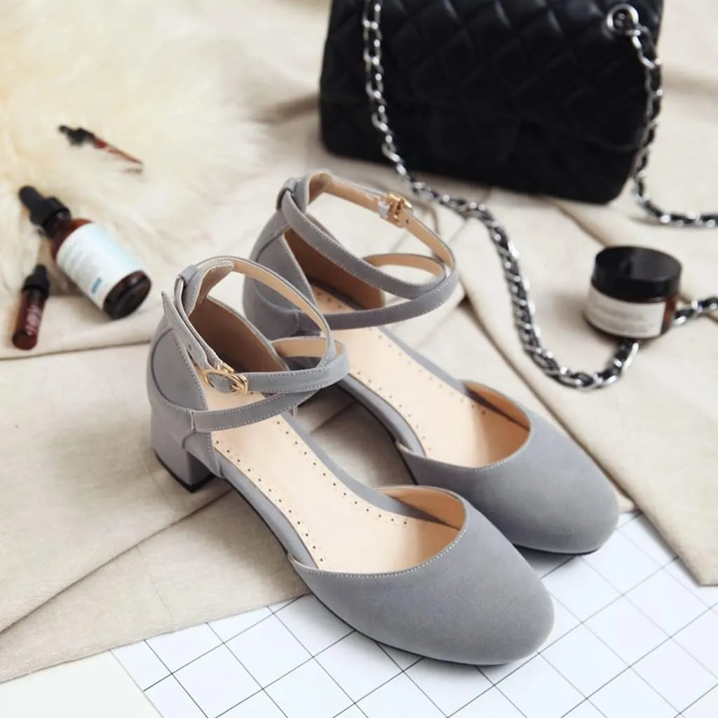 Women's Classic Mary Jane Pumps Square Toe Chunky Stack Block Heel Retro Vintage Dress Oxford Shoes