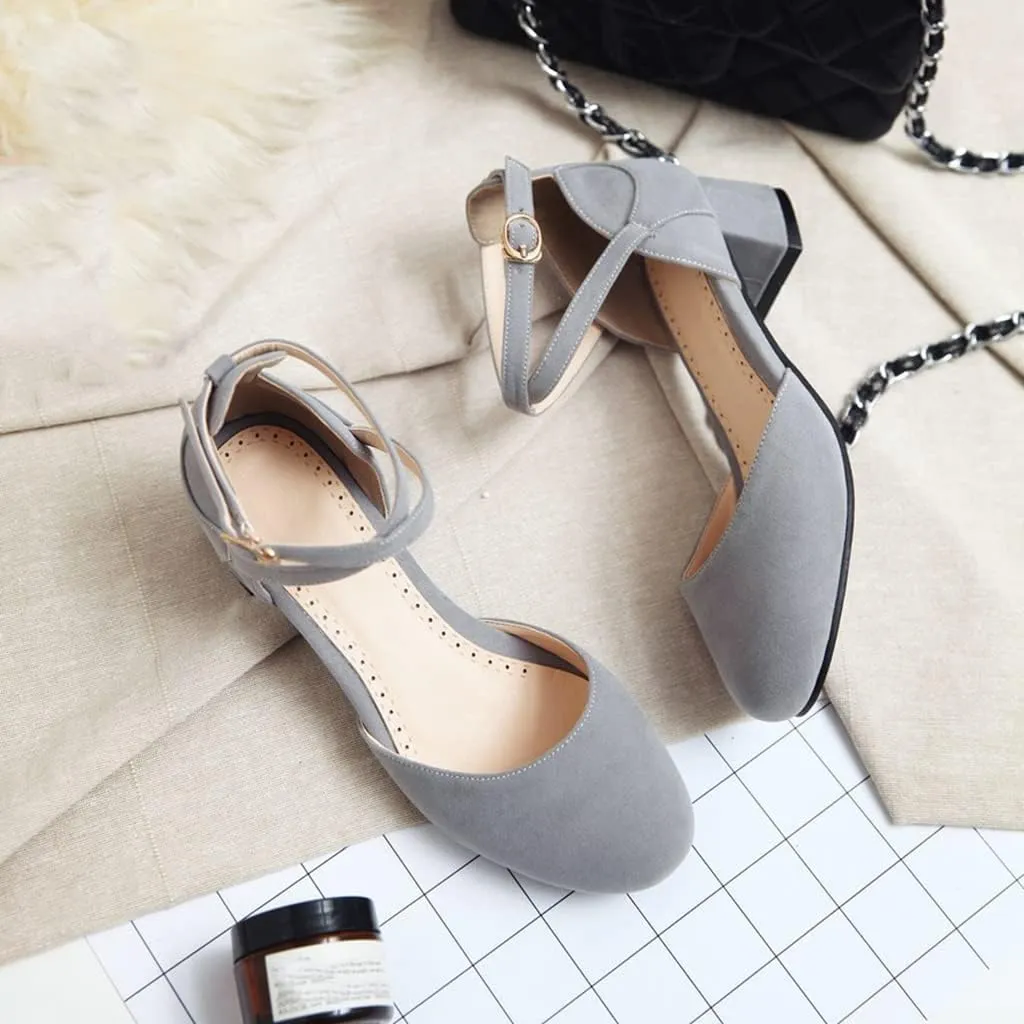 Women's Classic Mary Jane Pumps Square Toe Chunky Stack Block Heel Retro Vintage Dress Oxford Shoes