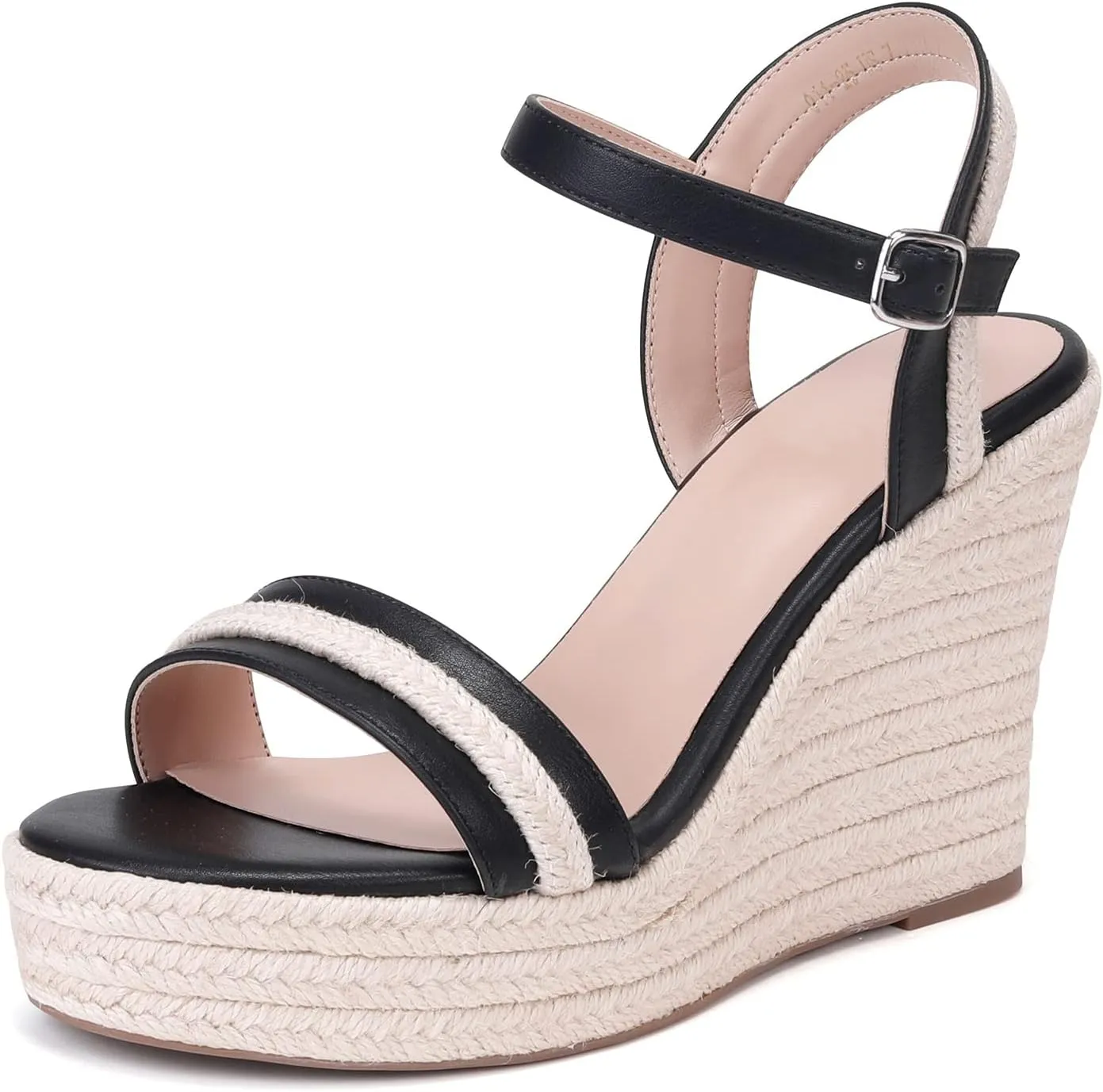 Women's Classic Summer Platform Dress Sandals Wedge Ankle Strap Round Open Toe Sandals Comfy Sloping High Heels for Women Casual Beach